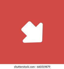 direction sign icon. sign design. red background