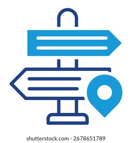 Elemento de icono de signo de dirección para diseño