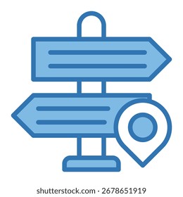 Direction Sign Icon Element For Design