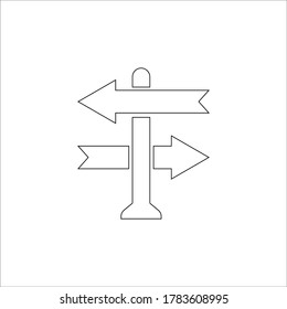 Richtungszeichen-Symbol (Vektorgrafik)