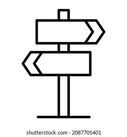 Direction Sign icon vector image. Can also be used for web apps, mobile apps and print media.
