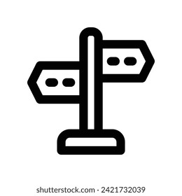 direction sign icon. vector line icon for your website, mobile, presentation, and logo design.