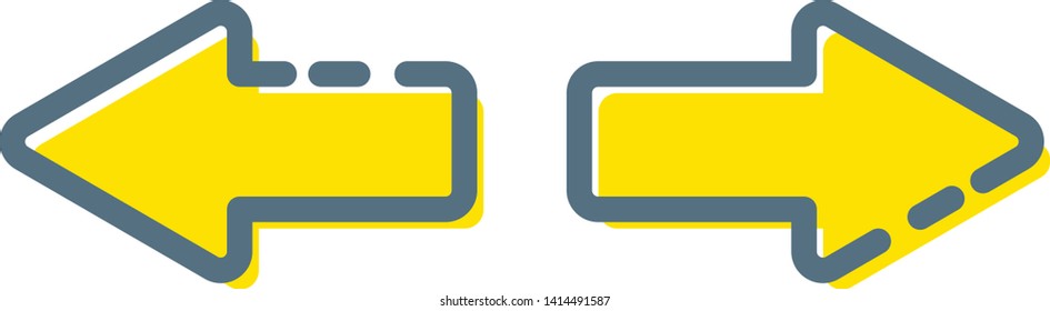 Direction sign icon vector. Direction sign symbol. Linear style sign for mobile concept and web design. Direction sign symbol illustration. Pixel vector graphics - Vector, eps 10.