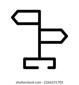 Direction Sign Icon Vector Symbol Design Illustration