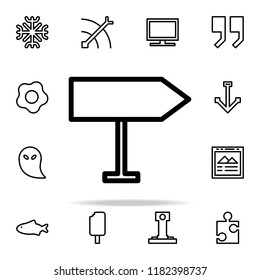direction sign icon. web icons universal set for web and mobile on white background