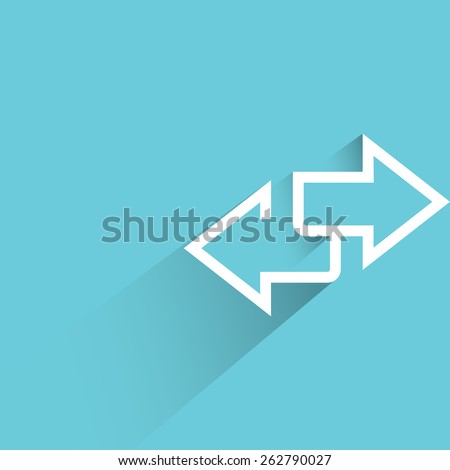 direction sign, inverse arrows