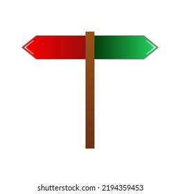 vector de signo de dirección, vector de placa de flecha