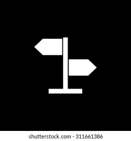 direction sign - vector icon