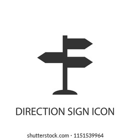 direction sign vector icon illustration