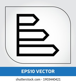 Direction sign vector. Real estate icon in flat design. Eps 10 vector illustration.
