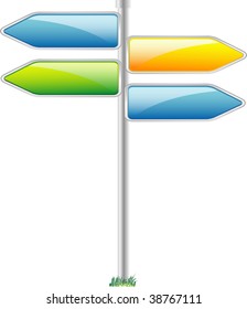 Direction sign for your design