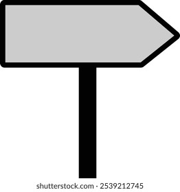 Direction signpost icon. Road direction icon vector illustration. Traffic direction or signal icon vector