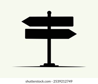 Direction signpost icon. Road direction icon vector illustration. Traffic direction or signal icon vector