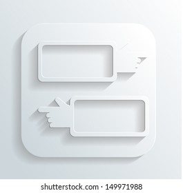 direction signs icon vector