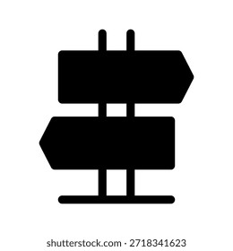 Ilustración de diseño de símbolo de Vector de ícono de signos de dirección