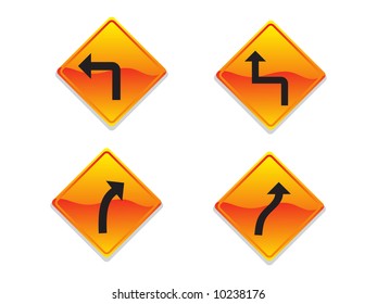 Direction Signs Vector Illustration