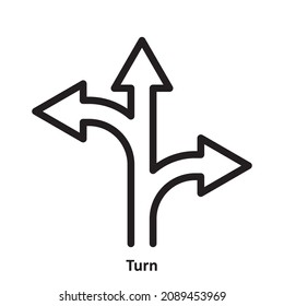 Direction. simple icon design, best used for banner, flayer, or web application. Editable stroke with EPS 10 file format