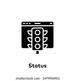 direction, status ,traffic light icon vector. status sign. status sign vector. web design and mobile design. white background.