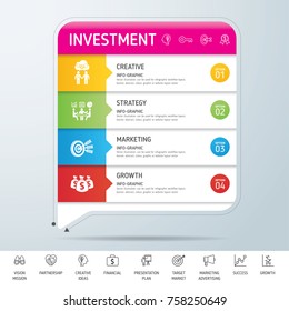 Direction to Success, template modern info graphic design. Use for business, marketing, creative, web design, workflow and graphics. Vector, Background.