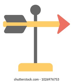 
A direction teller arrow shaped signpost, signage 
