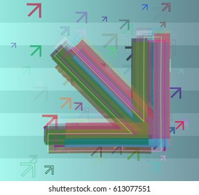 Direction Template Design Stock Vector (Royalty Free) 613077551 ...