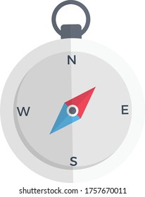 direction vector flat color icon 