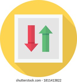 icono de color plano de vector de dirección 