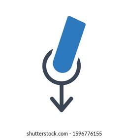 direction vector glyph color icon 