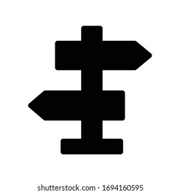 direction vector glyph color icon 