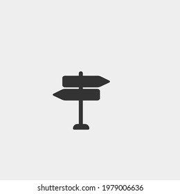 Direction vector icon illustration sign