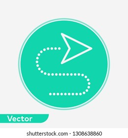 Direction vector icon sign symbol