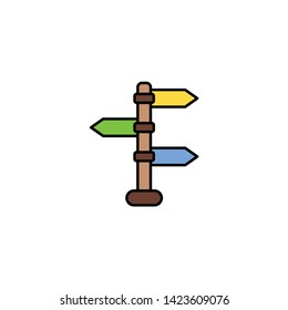Direction vector icon sign symbol