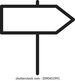 direction vector illustration isolated on a transparent background. stroke vector icons for concept or web graphics.