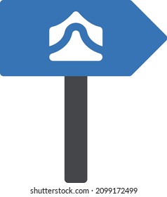 direction vector illustration isolated on a transparent background . glyph vector icons for concept or web graphics.