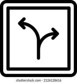 direction Vector illustration on a transparent background. Premium quality symbols. Stroke vector icon for concept and graphic design.