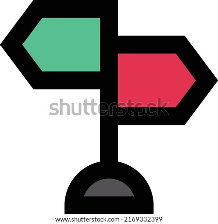 direction Vector illustration on a transparent background.Premium quality symmbols.Stroke vector icons for concept and graphic design.