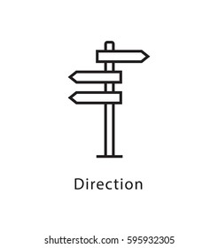 Direction Vector Line Icon 