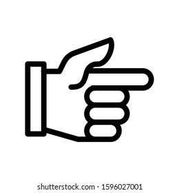 direction vector thin line icon 