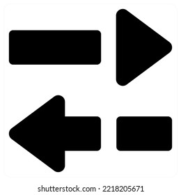 Direction and way icon concept