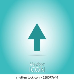 Directional arrow icon. Direction up. Flat style. Made in vector