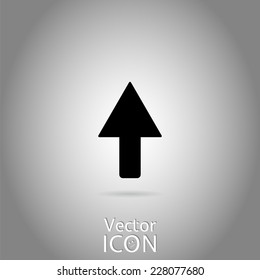 Directional arrow icon. Direction up. Flat style. Made in vector