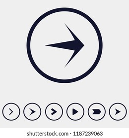 directional arrow icon, vector illustration. flat icon. arrow icon