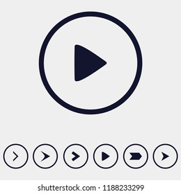directional arrow icon, vector illustration. flat icon. arrow icon