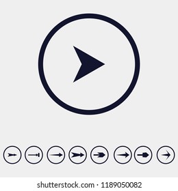 directional arrow icon, vector illustration. flat icon. arrow icon