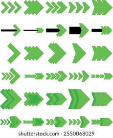 Directional arrow sign icons design