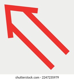 Ilustración del vector de signo de flecha direccional