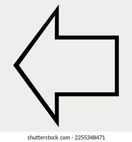 Ilustración vectorial Signo de flecha direccional