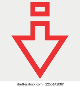 Directional Arrow Symbol vector illustration