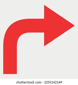 Directional Arrow Symbol vector illustration