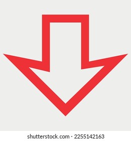 Directional Arrow Symbol vector illustration